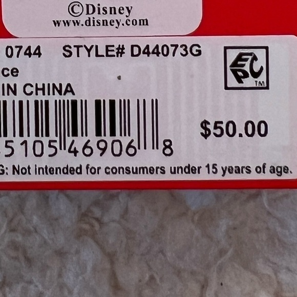 Disney "Mickey Mouse" 14K Gold Flash Plated Pendant Necklace - Picture 3 of 8